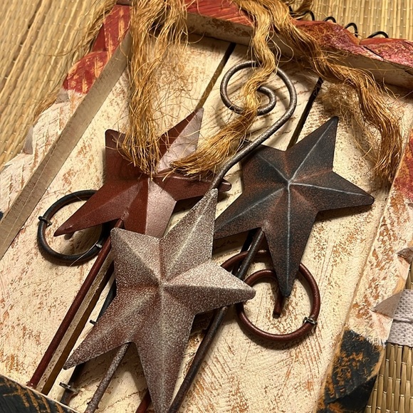 Jo-Ann’s Fabrics Circa 2003 Americana Rustic Star Wall Decor - Picture 3 of 8